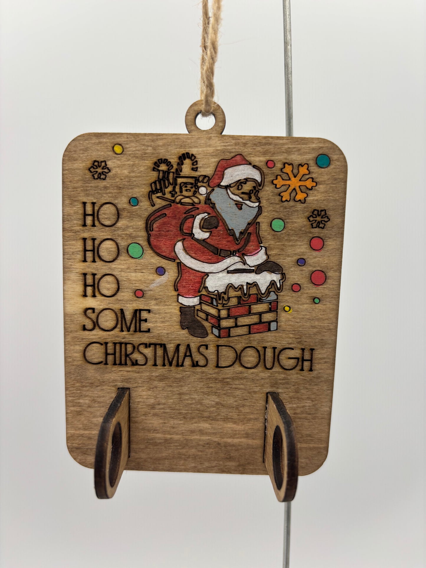 Ho ho ho some Christmas dough ornament