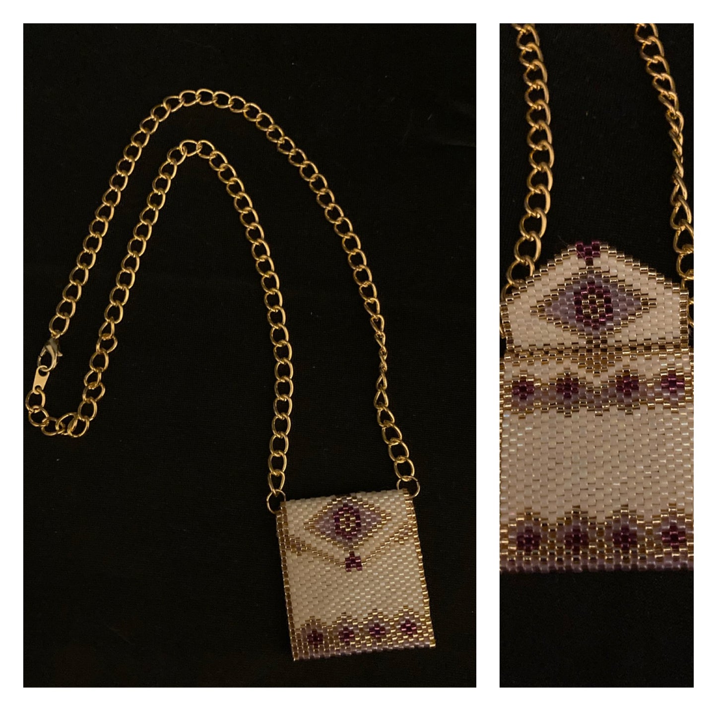 Beaded amulet bag