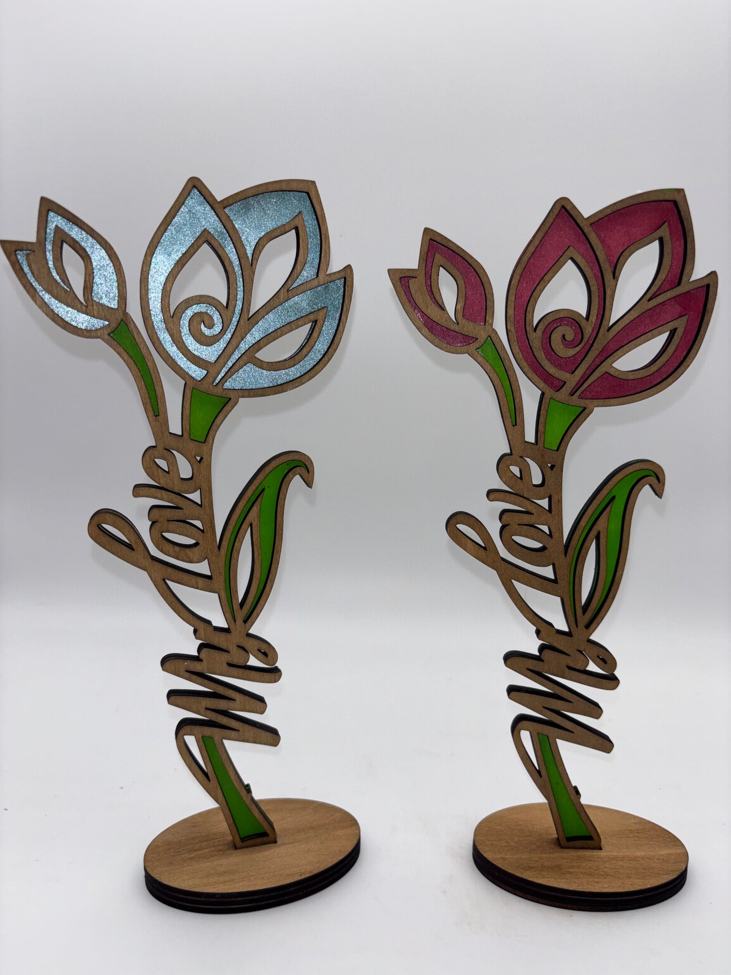 My Love Wood Flower