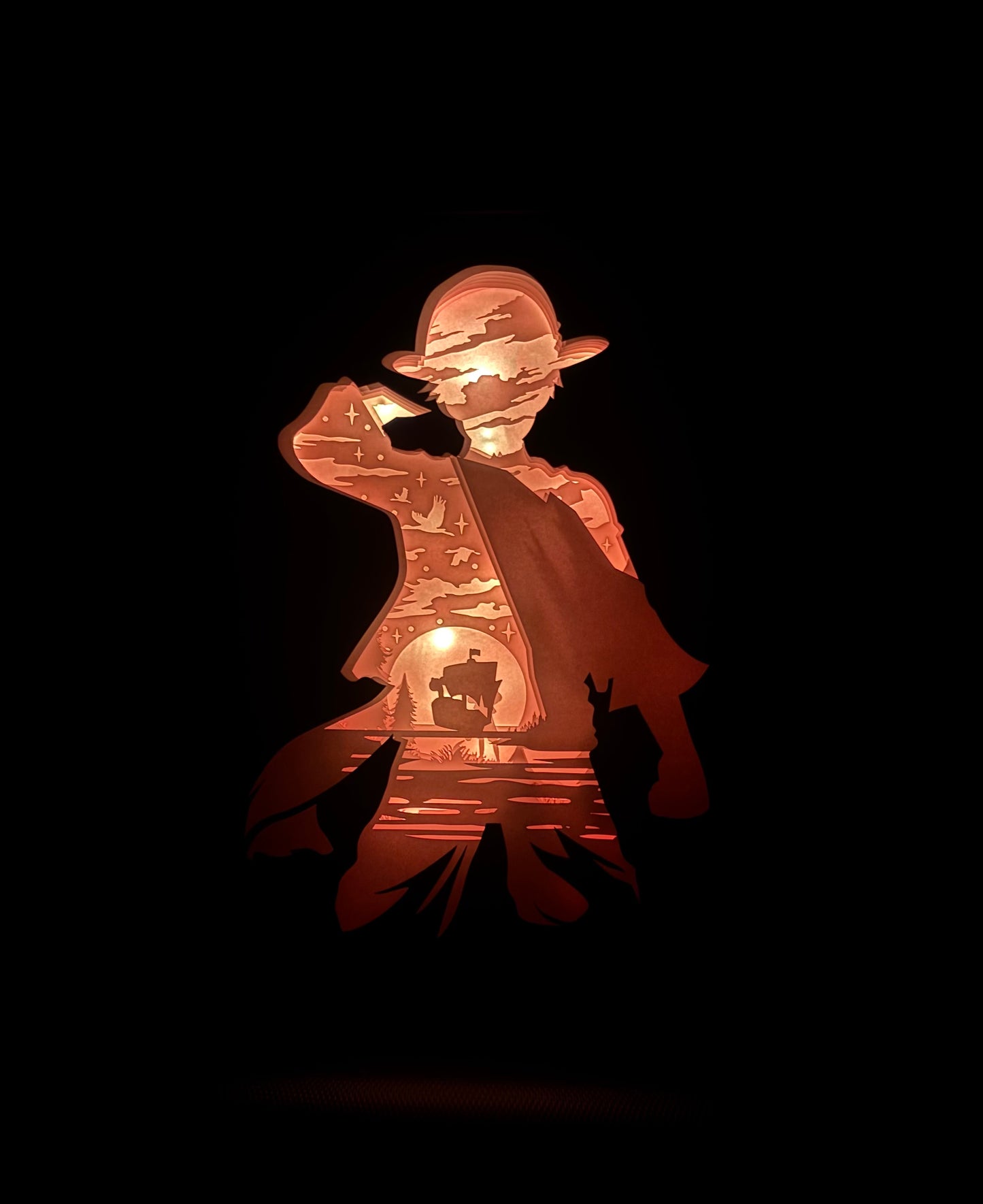 Luffy One Piece light box