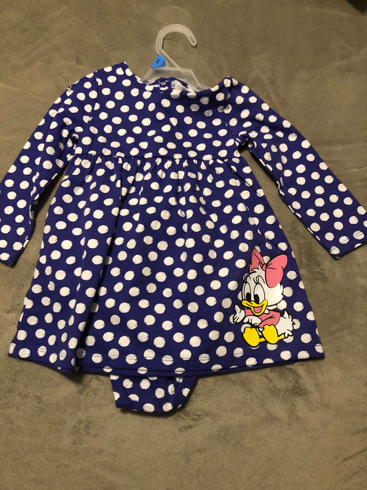 Long sleeve dress with Daisy Duck