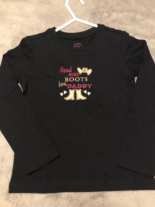 Head over boots for daddy t-shirt