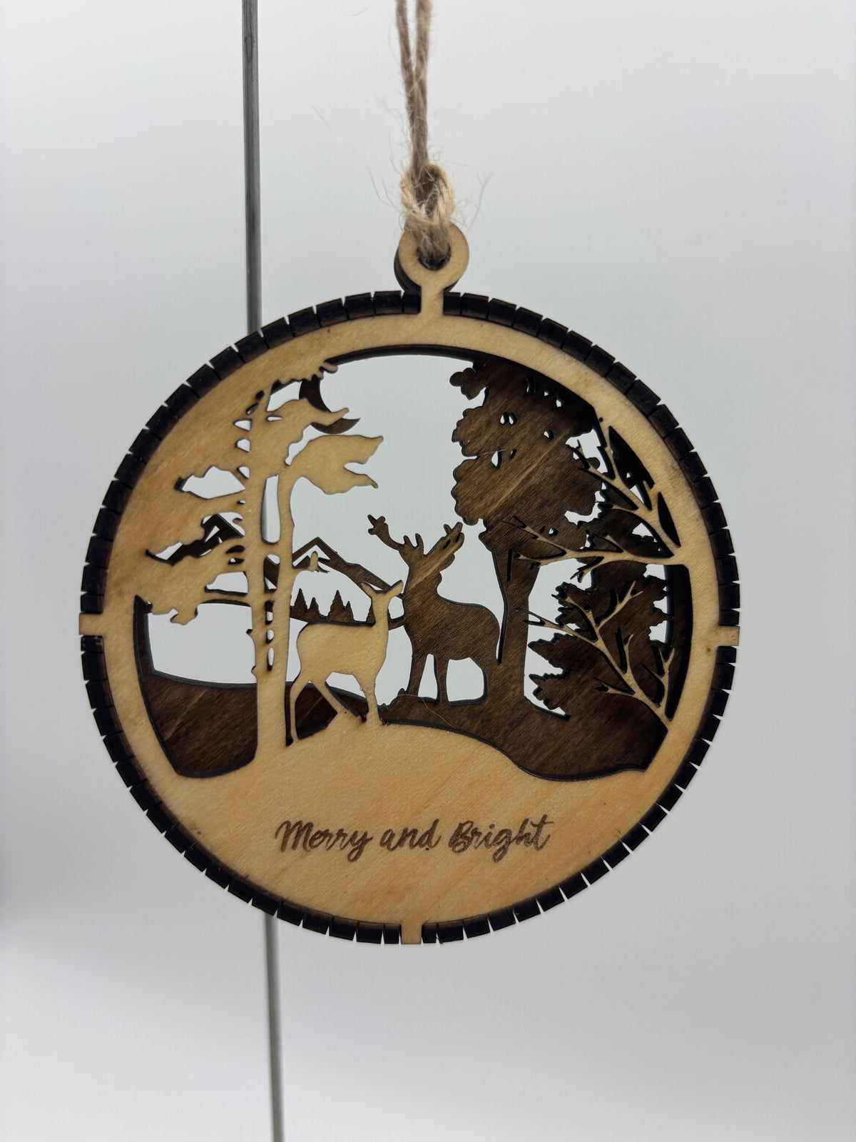 Merry and Bright Layered Ornament