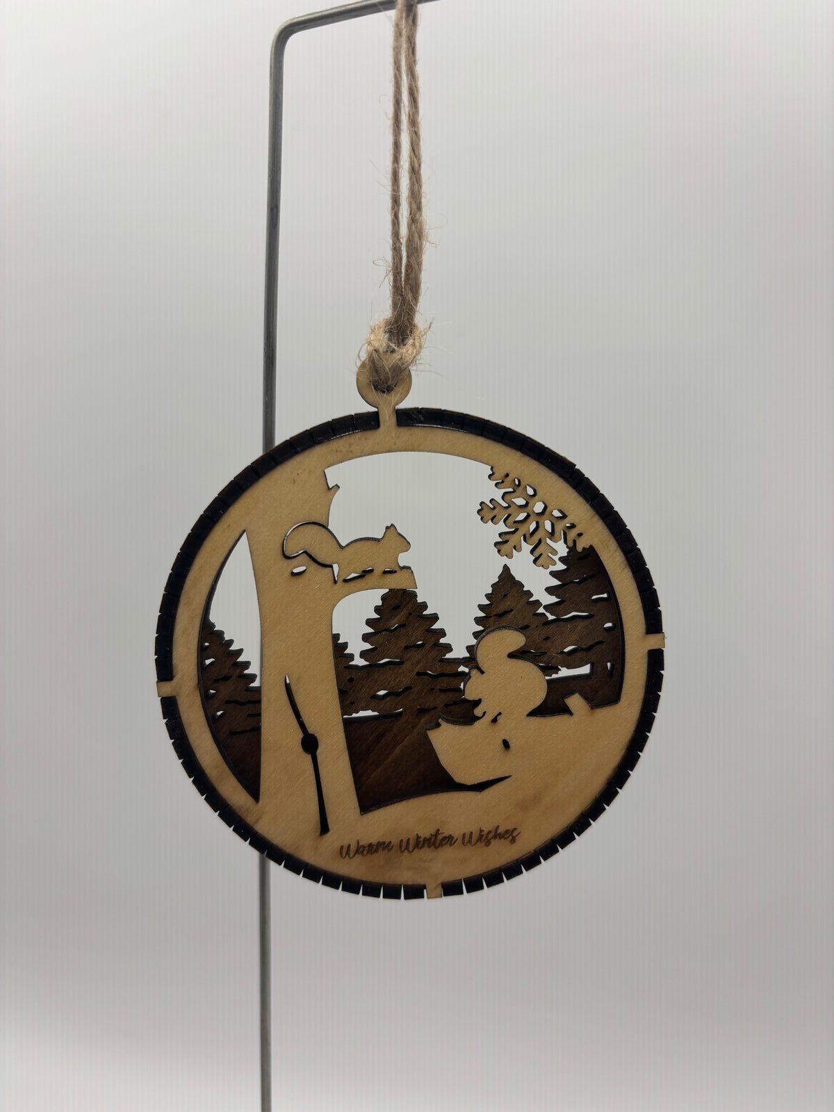 Warm Winter Wishes Layered Ornament