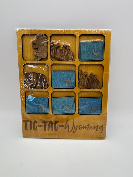 Wyoming tic tac toe board