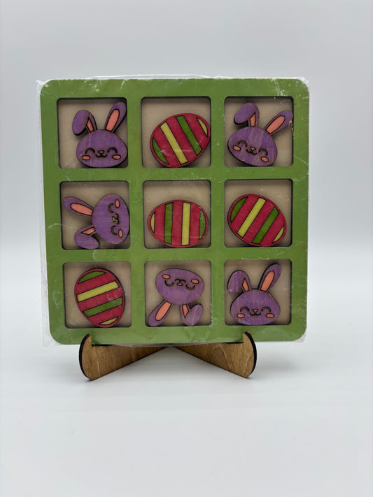 Easter Tic Tac Toe board