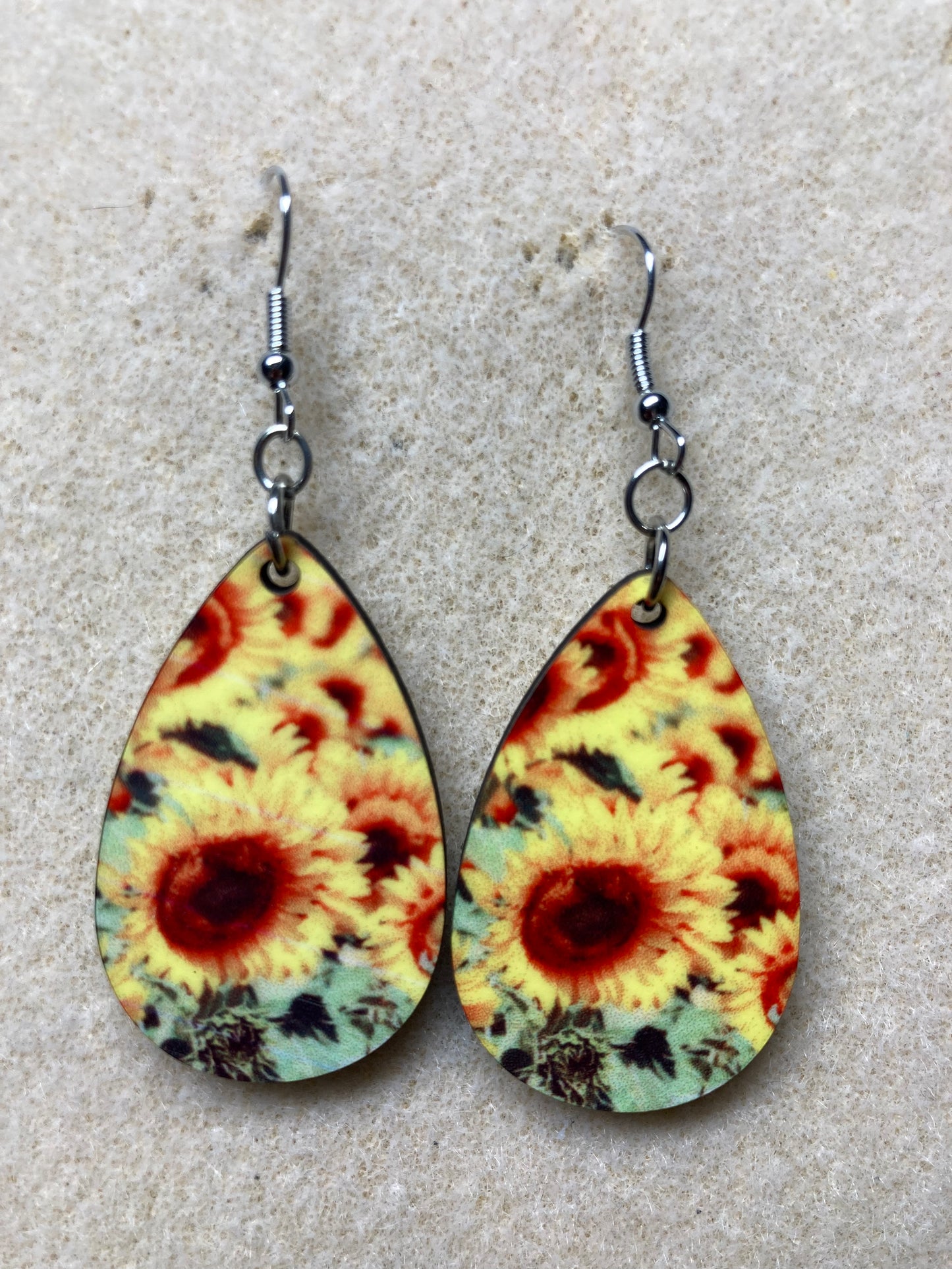 Sunflower earrings