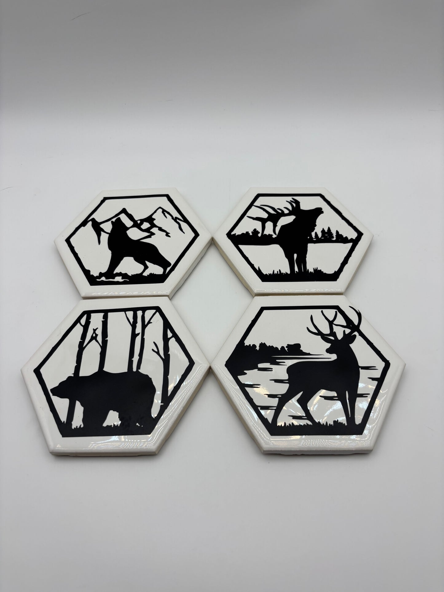 Ceramic tile coasters
