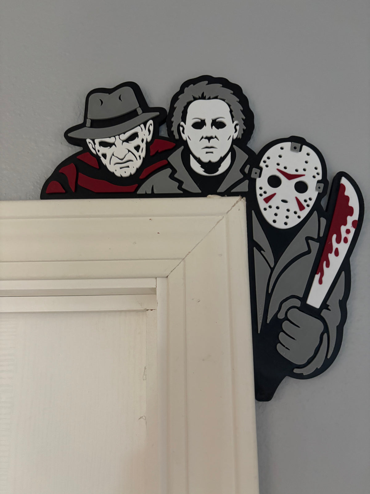 3d Printed Slasher Door Corner - Halloween Decor