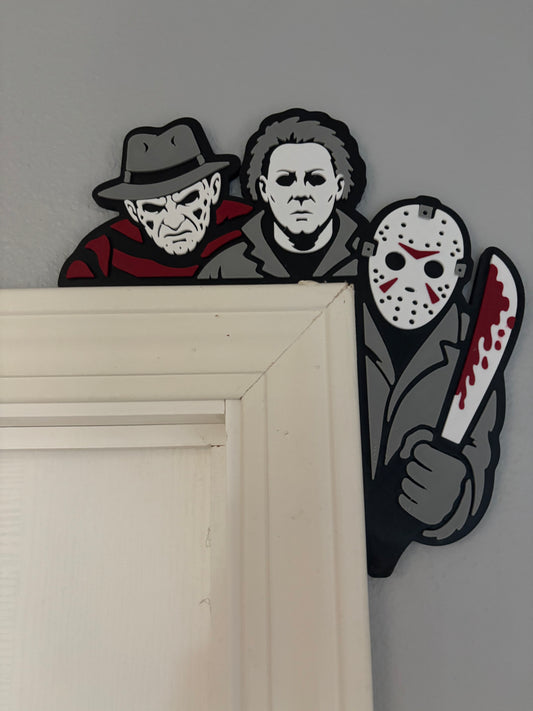 3d Printed Slasher Door Corner - Halloween Decor