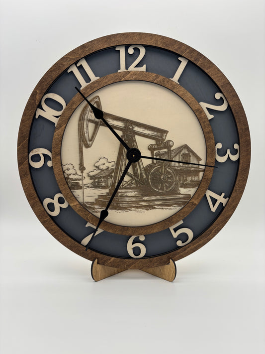 Oil Jack Clock
