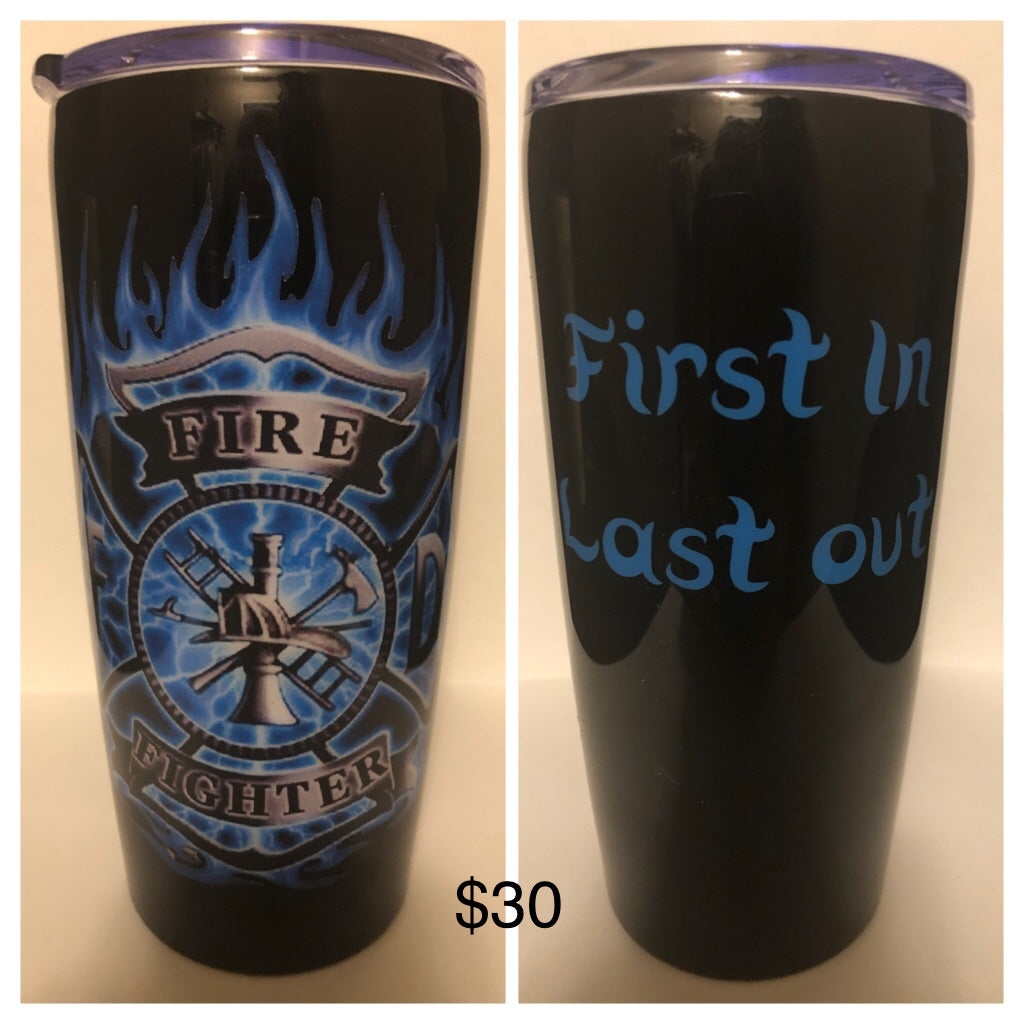 Fire Fighter tumbler