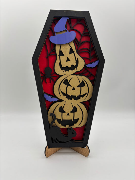 Halloween Pumpkin coffin