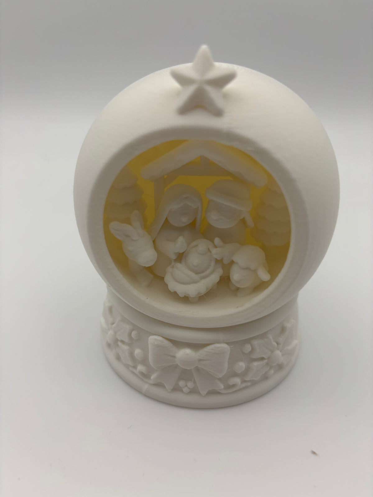 Lighted 3D Printed Nativity Globe