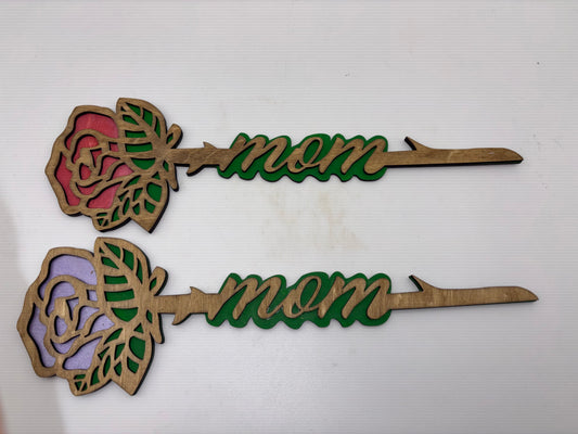 Mom Wood Rose