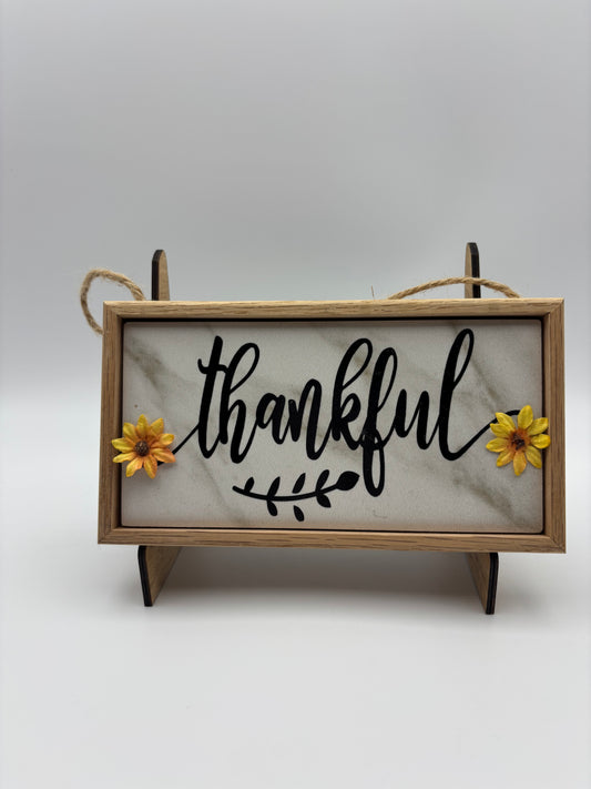 Thankful ceramic picture.