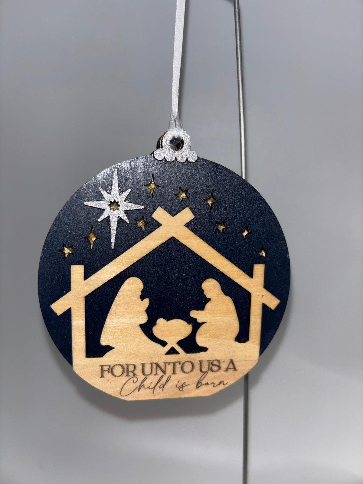Lighted Nativity Scene Ornament