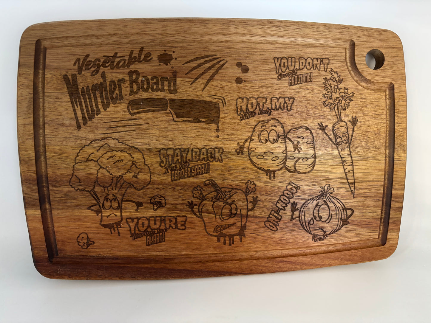 Vegetable Murder board