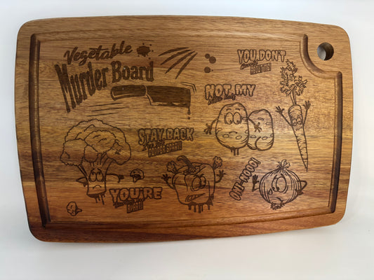Vegetable Murder board
