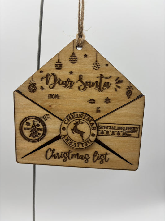 Letter to Santa Ornament