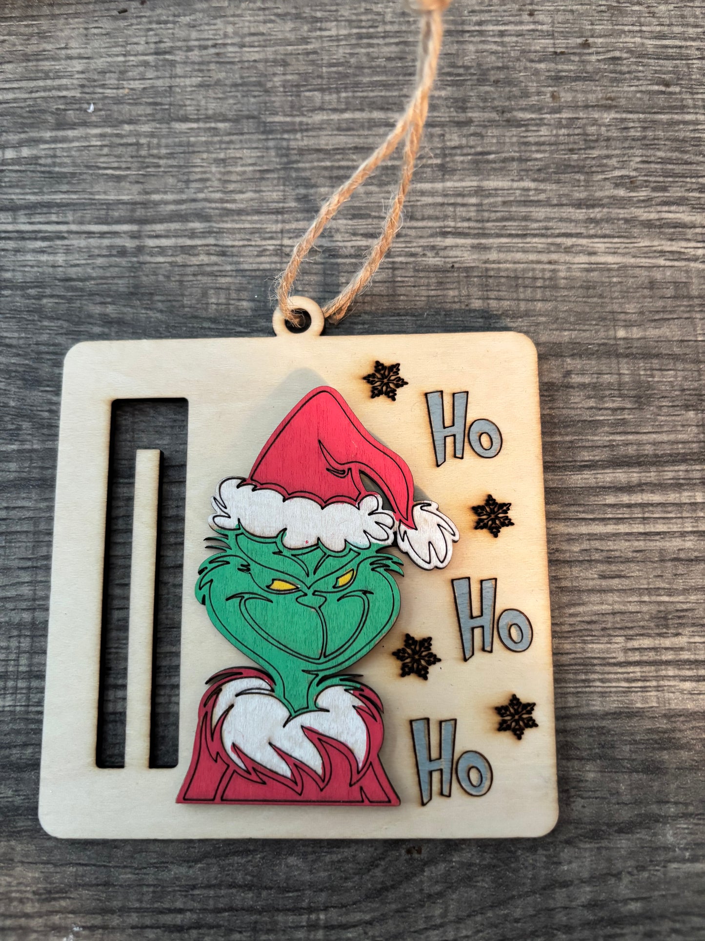 Grinch money ornament