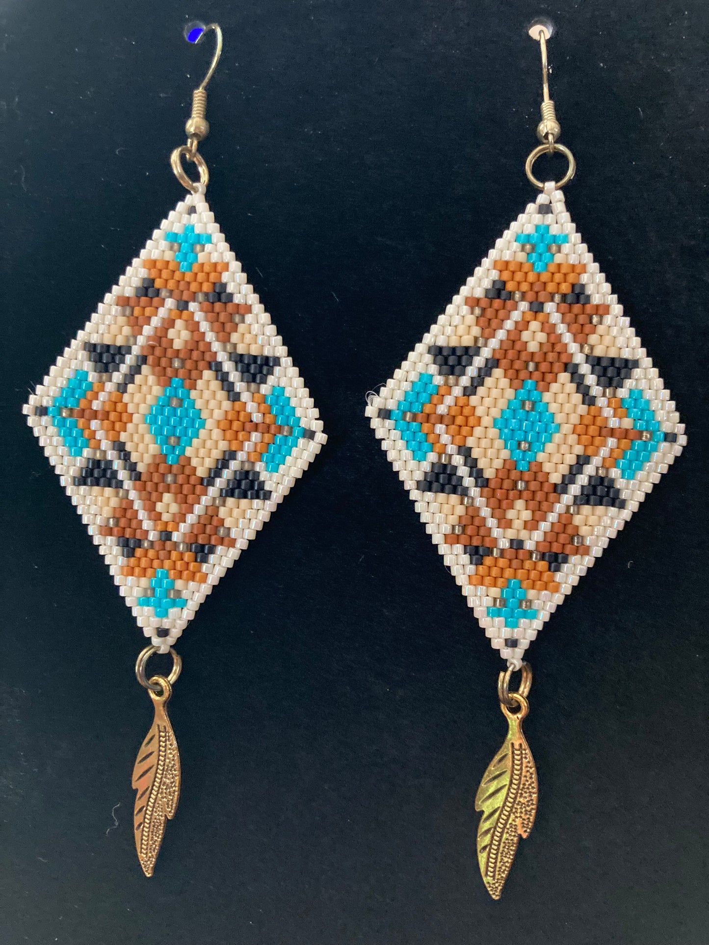 Indian inspired beaded earrings