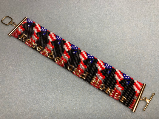 Beaded cuff (Remember and Honor)