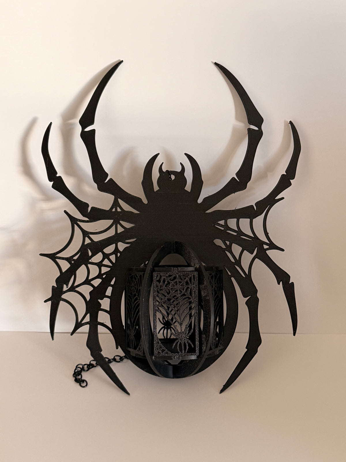 Spider & Web Halloween Lantern