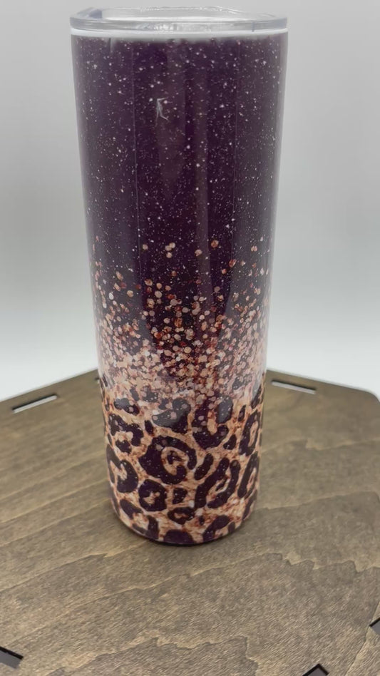 Black and gold tumbler